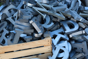 Lettres aluminium