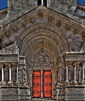 Façade de l'église Saint-Trophime - Arles