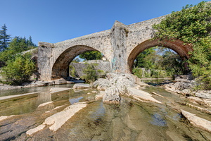 Saint-Laurent-le-Minier - Le vieux pont sur la Vis - Gard