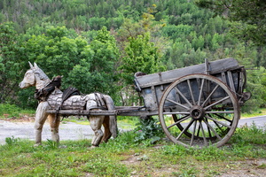 Cheval et charette
